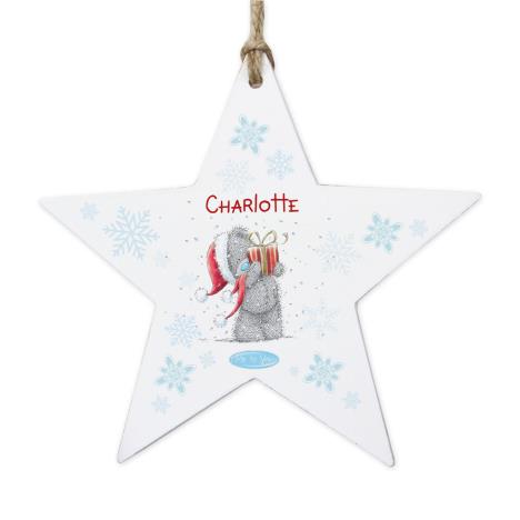 Personalised Me to You Wooden Star Christmas Decoration £10.99